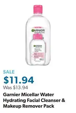 Sam's Club Garnier Micellar Water Hydrating Facial Cleanser & Makeup Remover Pack offer