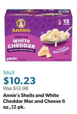Sam's Club Annie's Shells and White Cheddar Mac and Cheese 6 oz.,12 pk offer