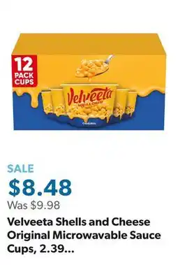 Sam's Club Velveeta Shells and Cheese Original Microwavable Sauce Cups, 2.39 oz., 12 ct offer