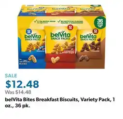 Sam's Club belVita Bites Breakfast Biscuits, Variety Pack, 1 oz., 36 pk offer