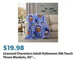 Sam's Club Licensed Characters Adult Halloween Silk Touch Throw Blankets, 60 x 70 offer