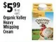 Pioneer Supermarkets Organic Valley Heavy Whipping Cream offer