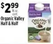 Pioneer Supermarkets Organic Valley Half & Half offer