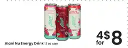 Albertsons Alani Nu Energy Drink offer