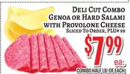 Trade Fair Supermarket DELI CUT COMBO GENOA OR HARD SALAMI WITH PROVOLONE CHEESE offer