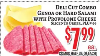 Trade Fair Supermarket DELI CUT COMBO GENOA OR HARD SALAMI WITH PROVOLONE CHEESE offer
