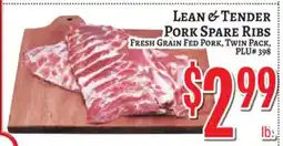 Trade Fair Supermarket LEAN & TENDER PORK SPARE RIBS offer