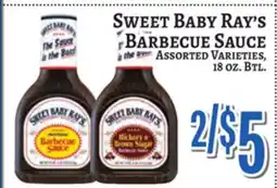 Trade Fair Supermarket Sweet Baby Ray's Barbecue Sauce offer