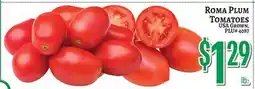 Trade Fair Supermarket ROMA PLUM TOMATOES offer
