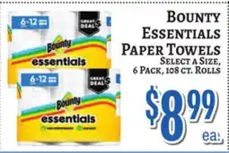 Trade Fair Supermarket BOUNTY ESSENTIALS PAPER TOWELS offer
