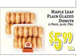 Trade Fair Supermarket MAPLE LEAF PLAIN GLAZED DONUTS offer