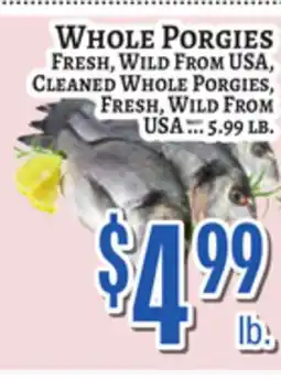Trade Fair Supermarket WHOLE PORGIES offer