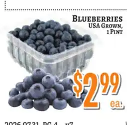 Trade Fair Supermarket BLUEBERRIES offer