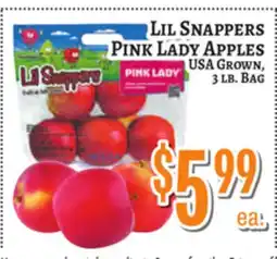 Trade Fair Supermarket LIL SNAPPERS PINK LADY APPLES offer