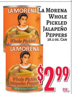 Trade Fair Supermarket La Morena Whole Pickled Jalapeño Peppers offer