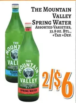 Trade Fair Supermarket The Mountain Valley Spring Water offer