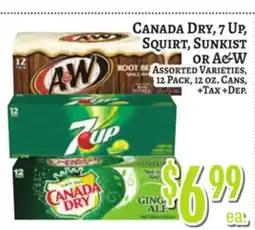 Trade Fair Supermarket CANADA DRY, 7 Up, SQUIRT, SUNKIST OR A&W offer