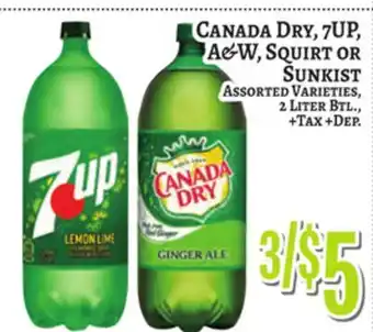 Trade Fair Supermarket CANADA DRY, 7UP, A&W, SQUIRT OR SUNKIST offer