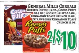 Trade Fair Supermarket GENERAL MILLS CEREALS offer