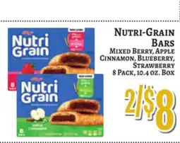 Trade Fair Supermarket NUTRI-GRAIN BARS offer