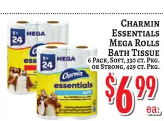 Trade Fair Supermarket CHARMIN ESSENTIALS MEGA ROLLS BATH TISSUE offer
