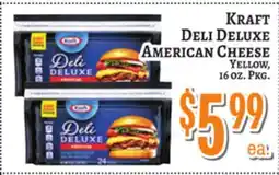 Trade Fair Supermarket KRAFT DELI DELUXE AMERICAN CHEESE offer