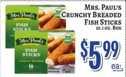 Trade Fair Supermarket MRS. PAUL'S CRUNCHY BREADED FISH STICKS offer