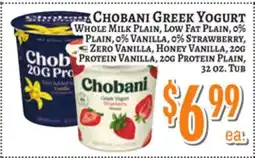 Trade Fair Supermarket CHOBANI GREEK YOGURT offer