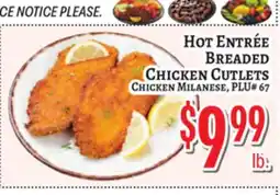 Trade Fair Supermarket HOT ENTREE BREADED CHICKEN CUTLETS offer