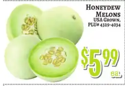 Trade Fair Supermarket HONEYDEW MELONS offer