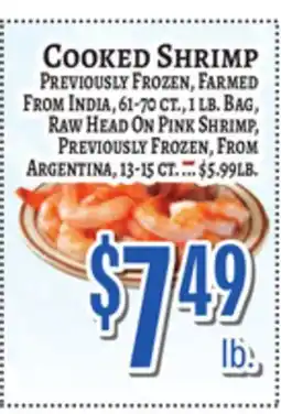 Trade Fair Supermarket COOKED SHRIMP offer
