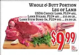 Trade Fair Supermarket WHOLE & BUTT PORTION LEG OF LAMB offer