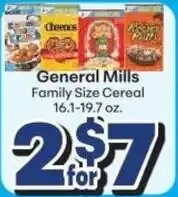 Save a Lot General Mills Family Size Cereal offer
