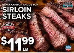 Valu Market Black Canyon Angus Top Sirloin Steaks offer