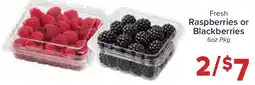 Valu Market Fresh Raspberries or Blackberries offer