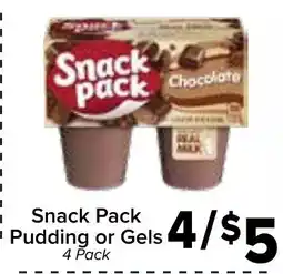 Valu Market Snack Pack Pudding or Gels offer