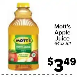 Valu Market Mott's Apple Juice offer