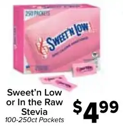Valu Market Sweet'n Low or In the Raw Stevia offer