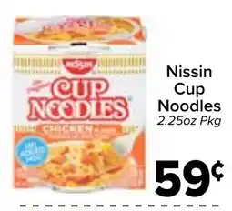 Valu Market Nissin cup noodles offer