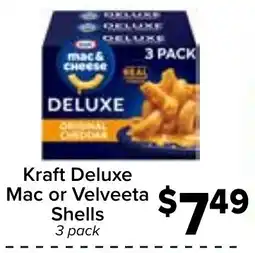 Valu Market Kraft Deluxe Mac or Velveeta Shells offer