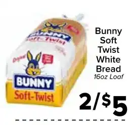 Valu Market Bunny Soft Twist White Bread offer