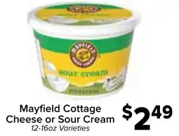 Valu Market Mayfield Cottage Cheese or Sour Cream offer