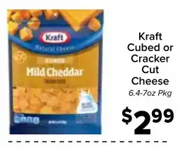 Valu Market Kraft cubed or cracker cut cheese offer