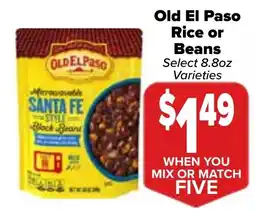 Valu Market Old El Paso Rice or Beans offer