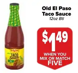 Valu Market Old El Paso Taco Sauce offer