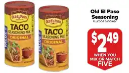Valu Market Old El Paso Seasoning offer