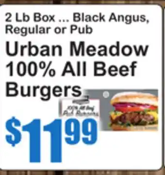 SuperFresh Urban Meadow 100% All Beef Burgers offer