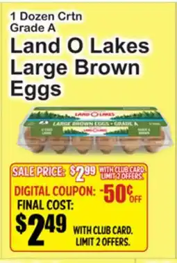 SuperFresh Land O Lakes Large Brown Eggs offer