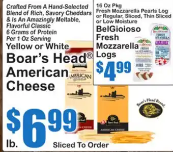 SuperFresh Boar's Head American Cheese offer