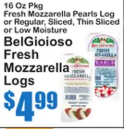 SuperFresh BelGioioso Fresh Mozzarella Logs offer